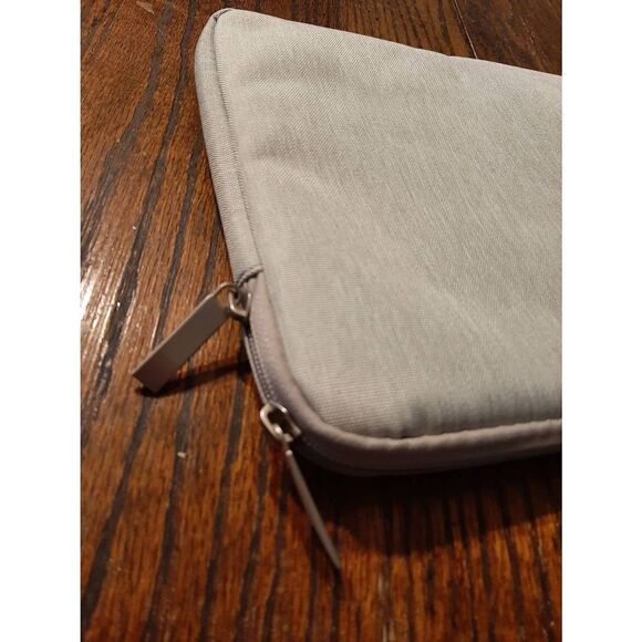 New KECC Grey 13" Computer Laptop Chrome Book Mac Tablet Canvas Padded Sleeve - Picture 3 of 4